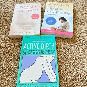 Set of Three Childbirth and Pregnancy Books